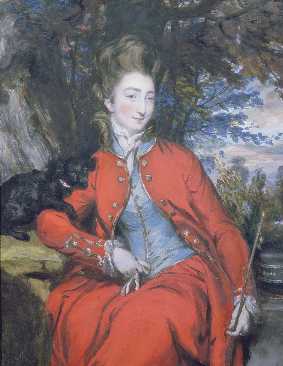 Elizabeth (1755-1806) Lady Bridgeman (pastell) (se 239433 for par) av Daniel Gardner