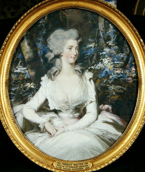 Harriot Walter (1756-86) 3. Viscountesse Grimston (olje på lerret) (for par se 242129) av Daniel Gardner