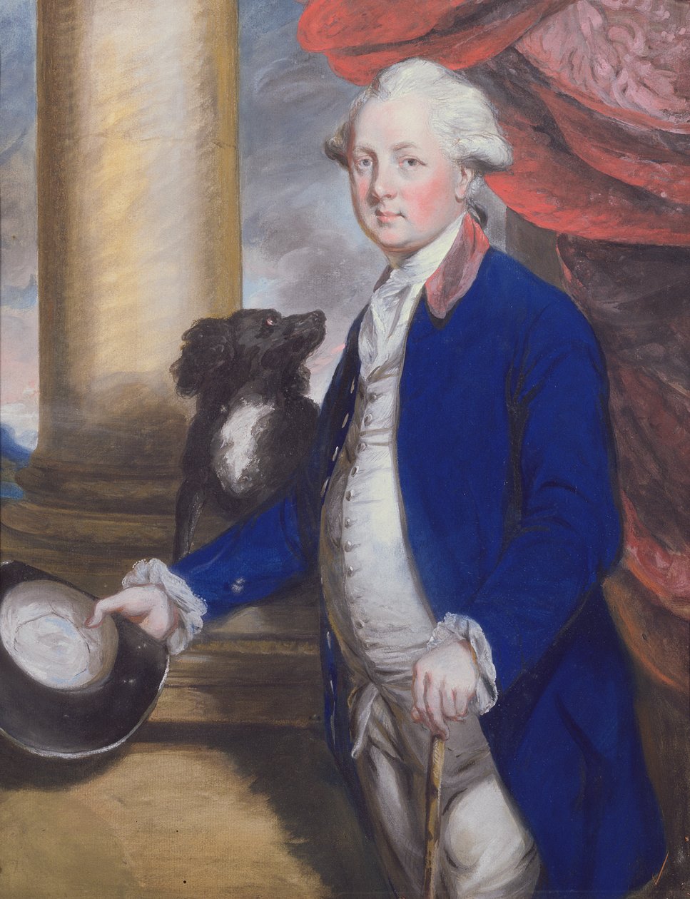 Henry (1725-1800) Lord Bridgeman (pastell) (se 239432 for par) av Daniel Gardner