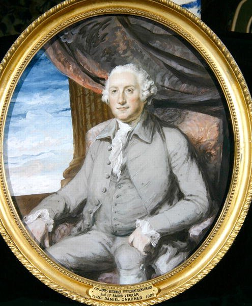 James Bucknall (1747-1806) 3. Viscount Grimston (olje på lerret) (for par se 242130) av Daniel Gardner