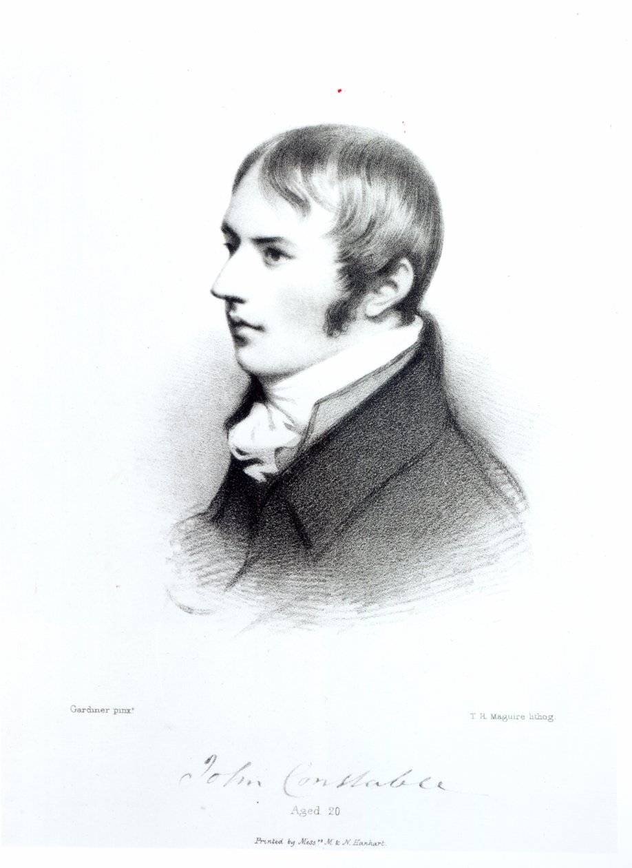 John Constable, 20 år, gravert av Thomas Herbert Maguire av Daniel Gardner