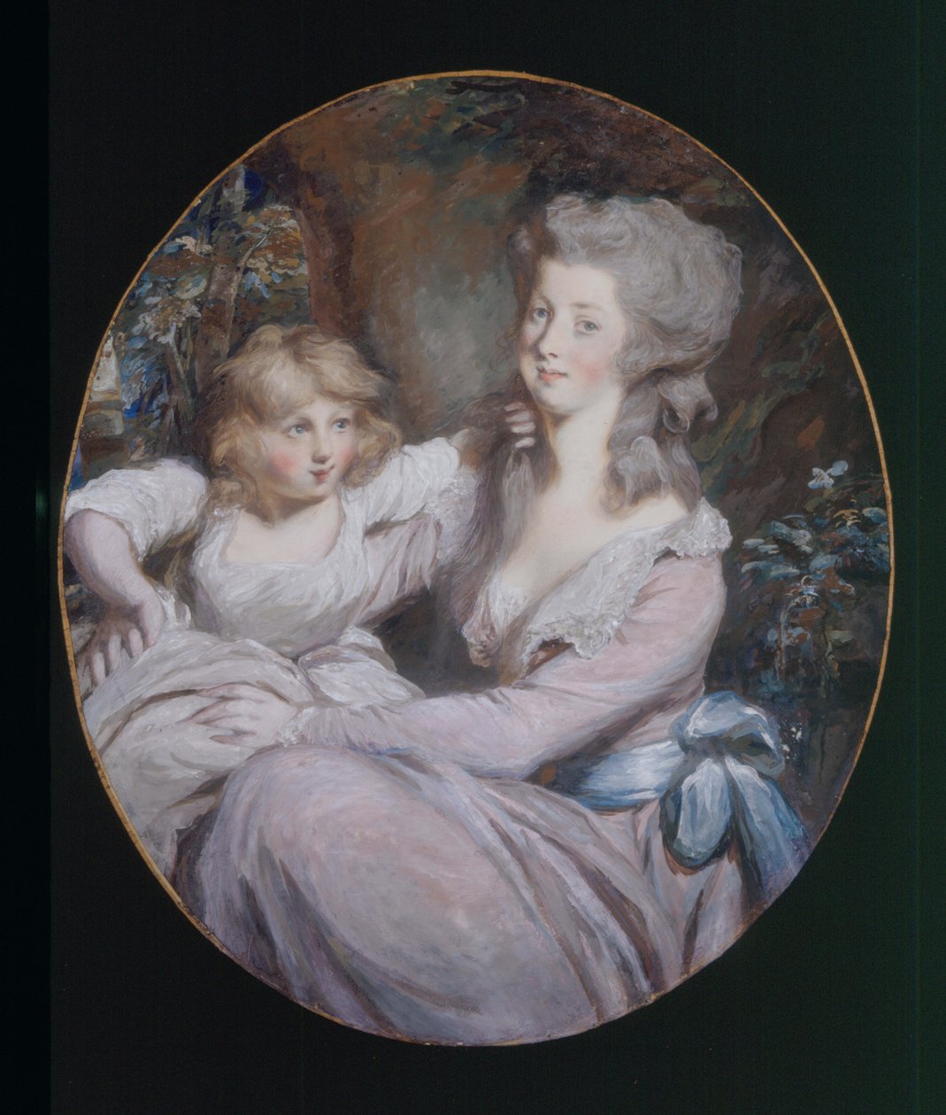 Margaret "Peggy" Arnold og datteren Sophia, ca. 1787 av Daniel Gardner