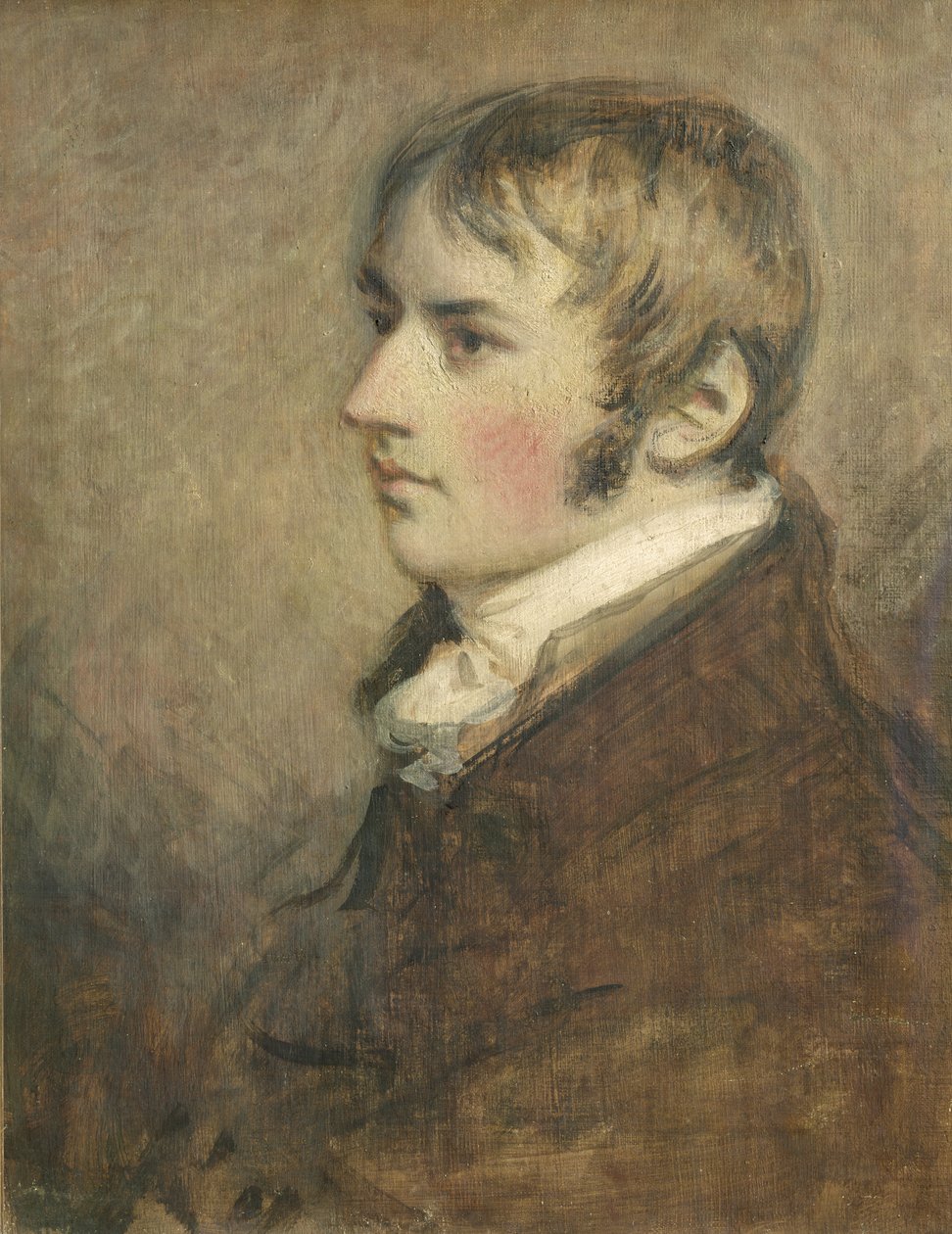 Portrett av John Constable (1776-1837) i en alder av tjue, 1796 (tempera) av Daniel Gardner