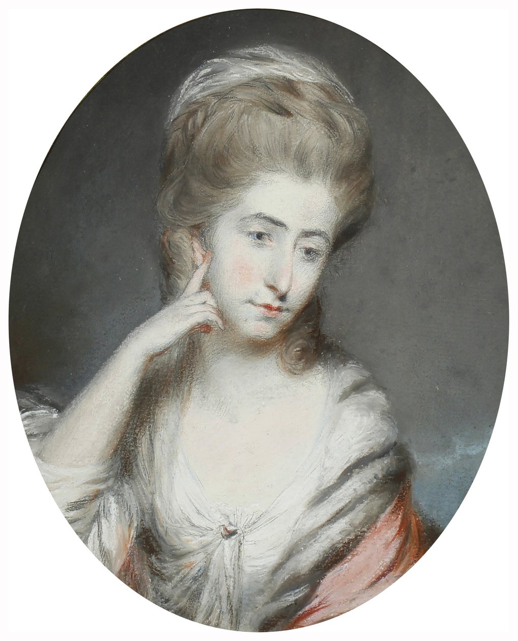 William Moore, før 1800 (grafitt og pastell på papir) av Daniel Gardner