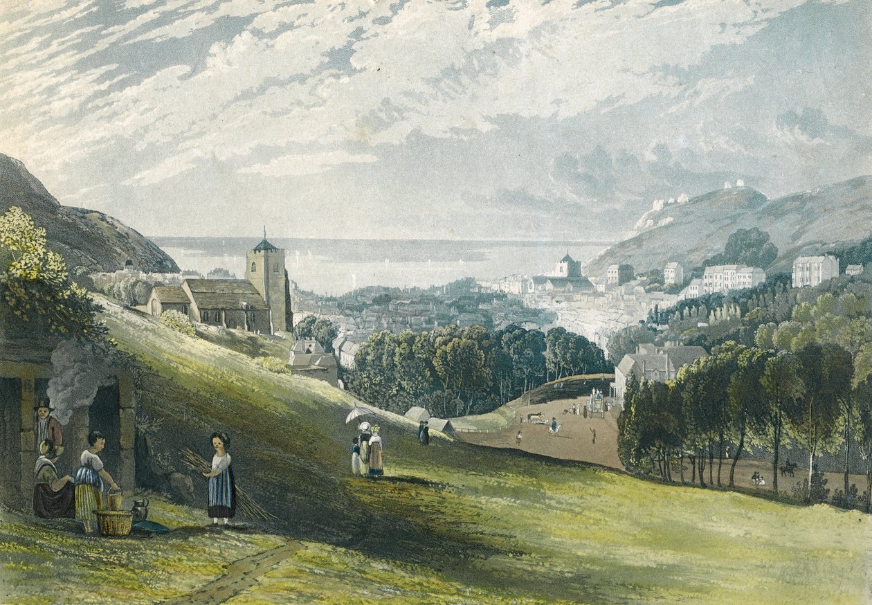 Hastings fra London Road av Daniel Havell