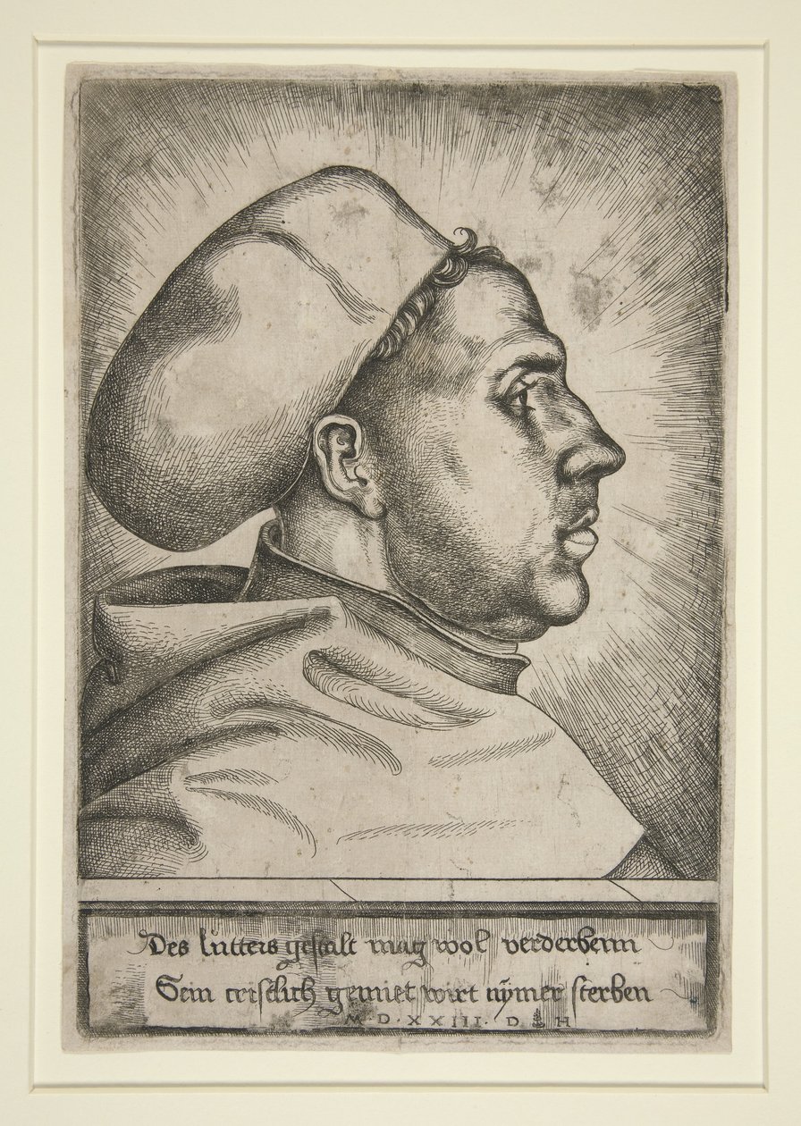 Martin Luther, 1523 av Daniel Hopfer