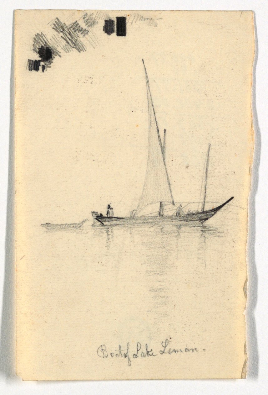 Båten fra Lake Leman (Genfersjøen) av Daniel Huntington