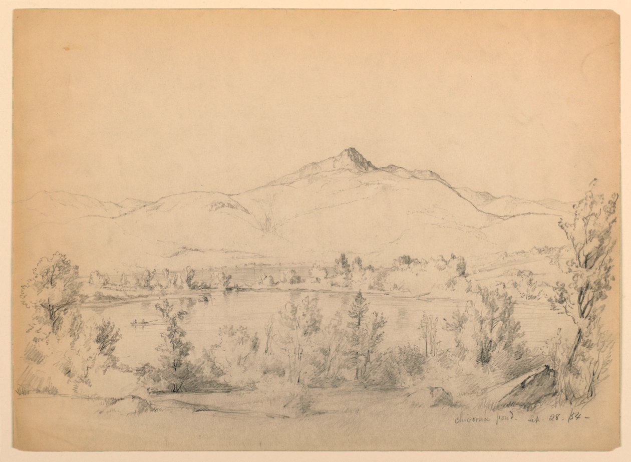 Chocorua Pond and Mountain, New Hampshire av Daniel Huntington