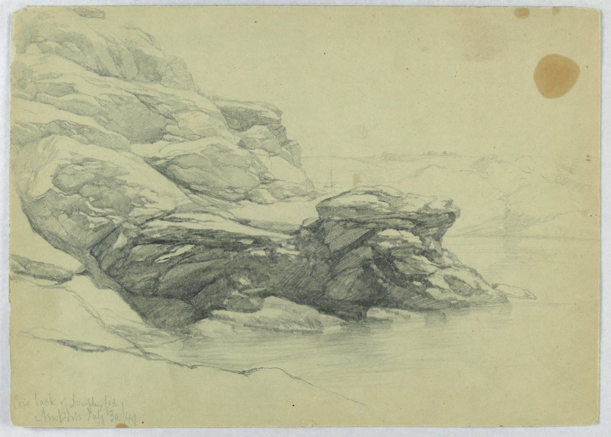Cove Baksiden av Dumpling Fort, Newport av Daniel Huntington