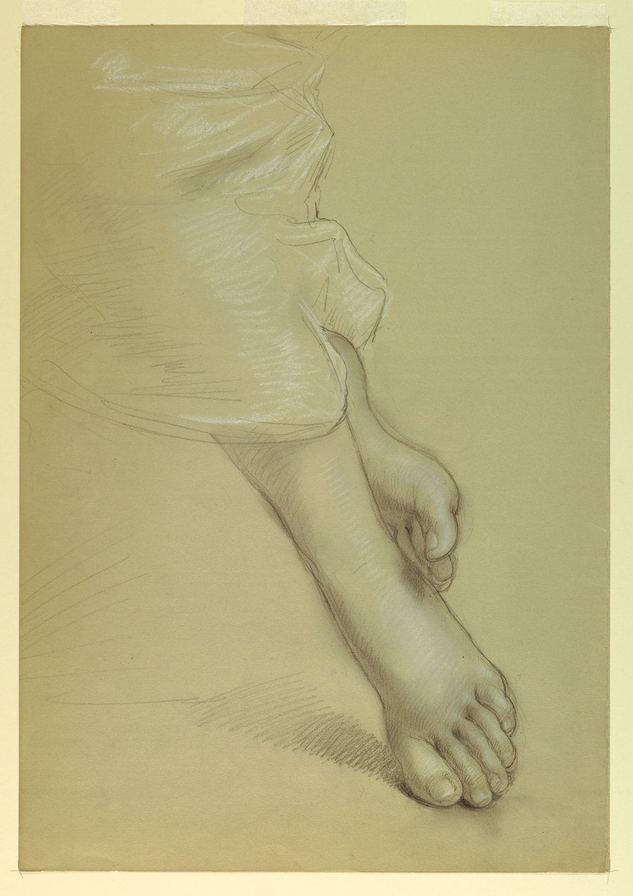 Tegning, Study for Justice og Pe av Daniel Huntington