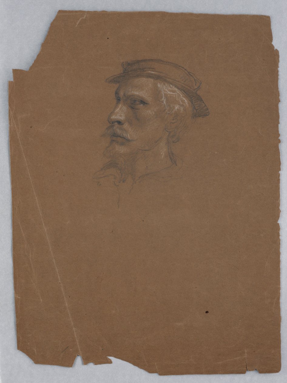 Tegning, studie til «Titian-utstillingen», 1872 av Daniel Huntington