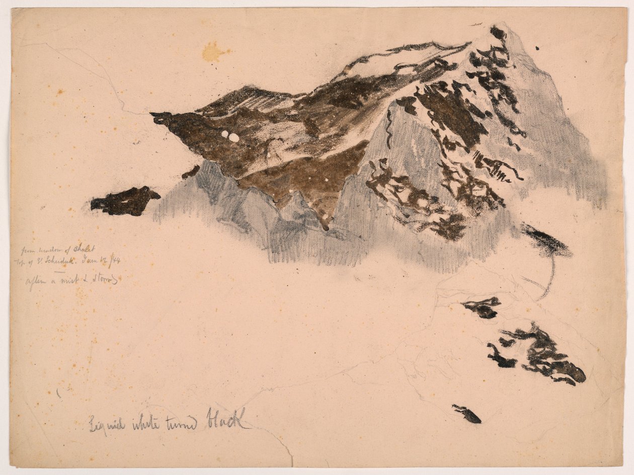 Fra hyttevinduet, toppen av fjellet Scheidegg, After a Mist and Storm av Daniel Huntington