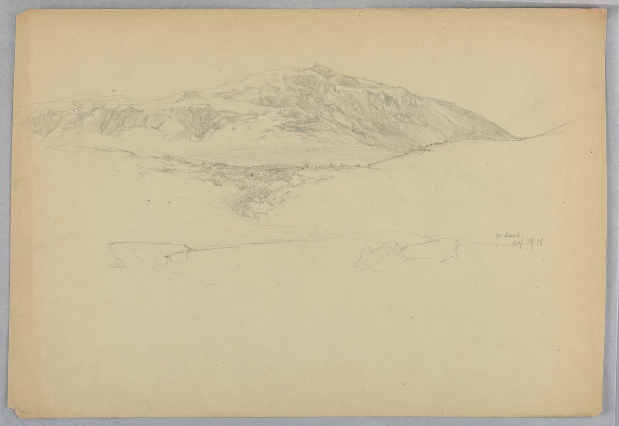 Landskapsskisse, Mount Desert, Maine av Daniel Huntington