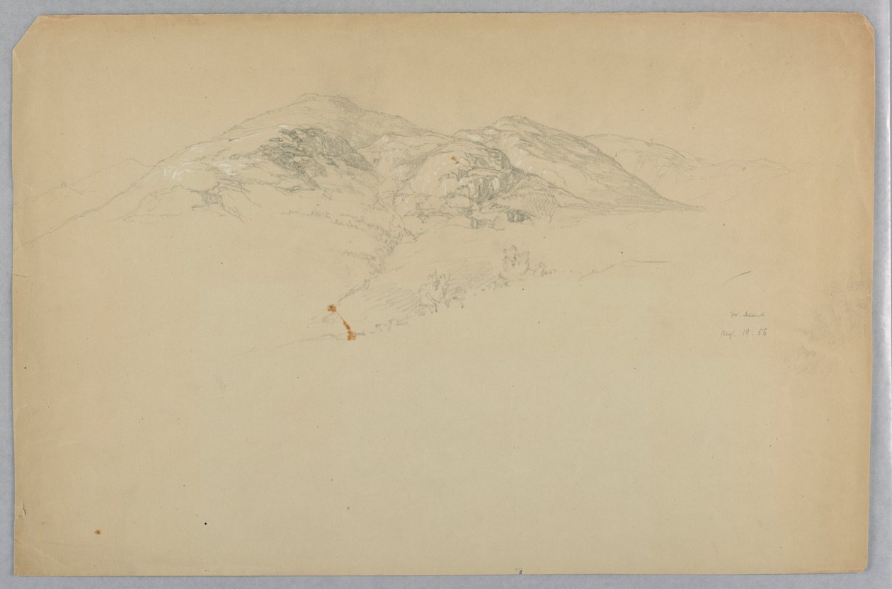 Landskapsskisse, Mount Desert, Maine av Daniel Huntington