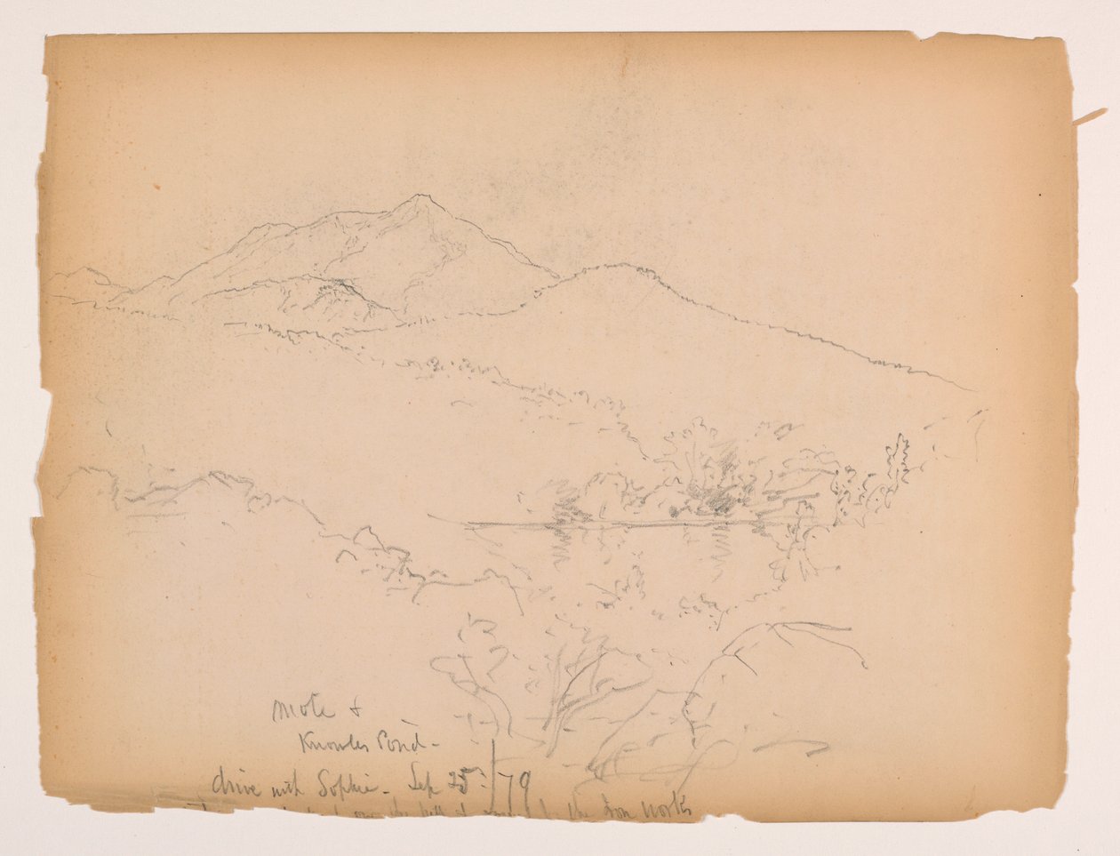 Moat Mountain og Knowles Pond, New Hampshire av Daniel Huntington