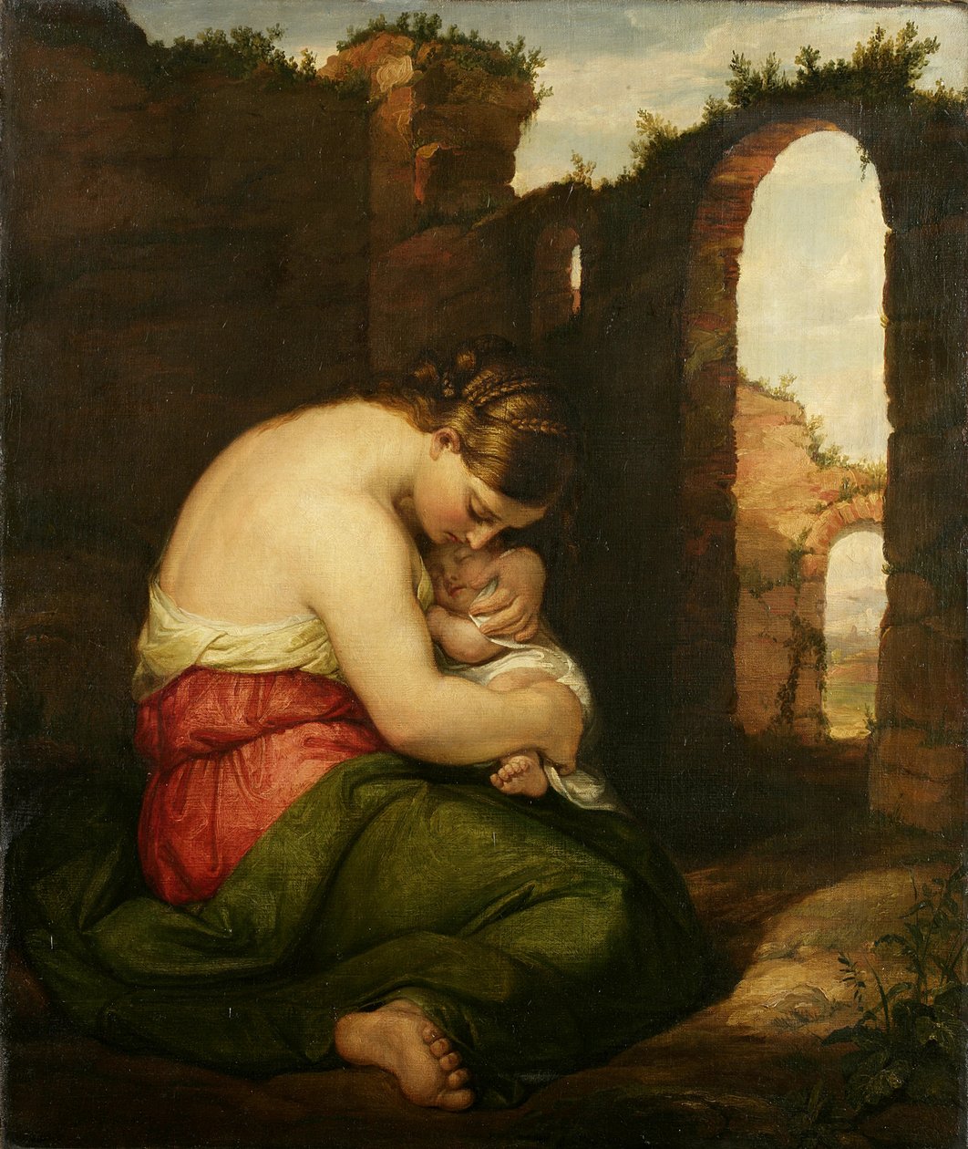 Mor og barn, 1849 av Daniel Huntington