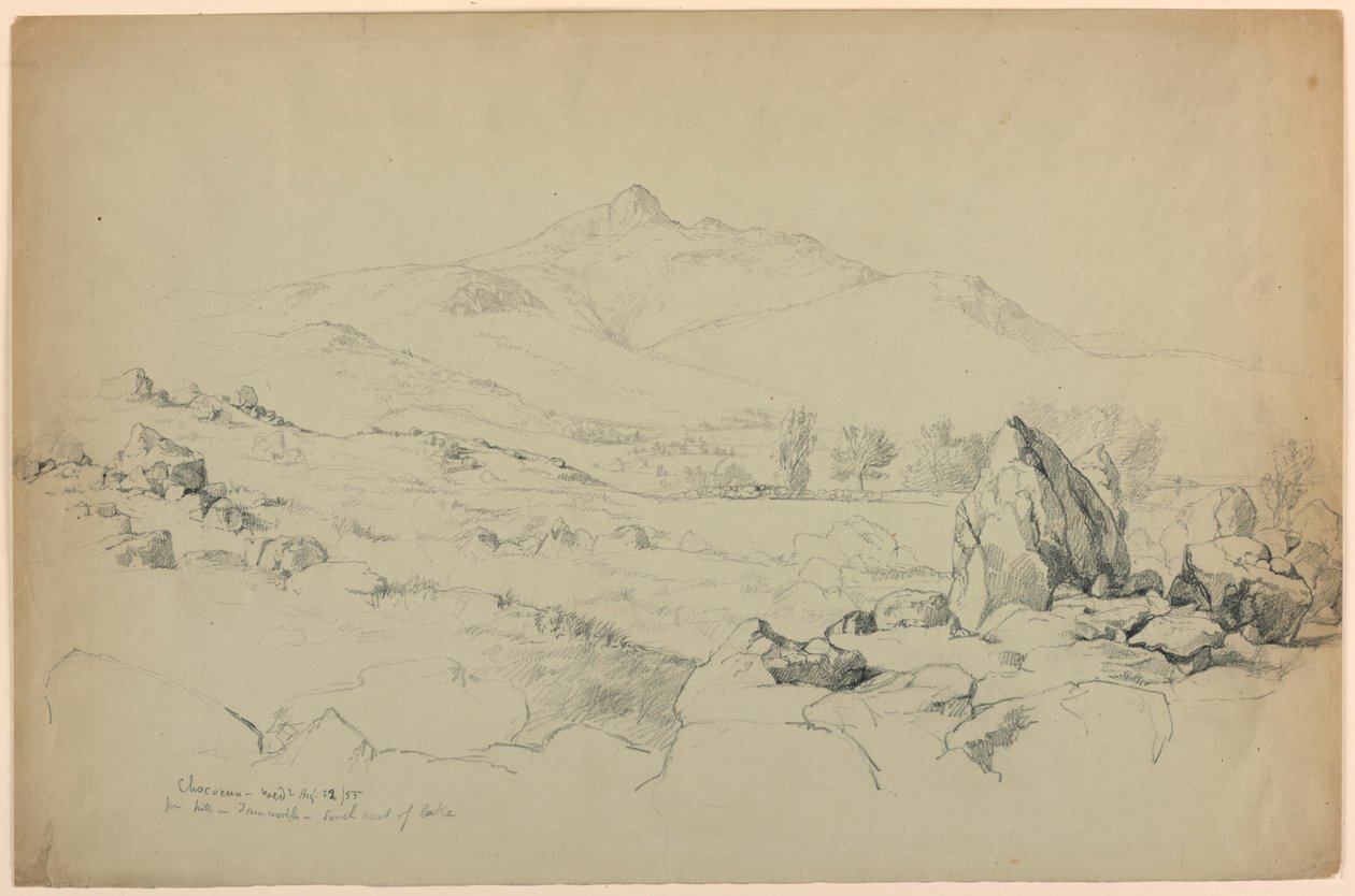 Mount Chocorua fra Hill nær Tamworth, sørvest for innsjøen av Daniel Huntington