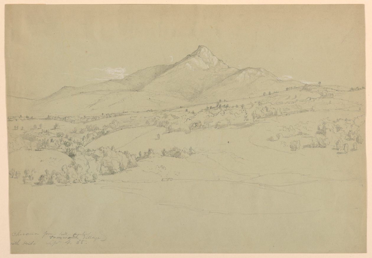 Mount Chocorua fra Hill nær Tamworth Village av Daniel Huntington