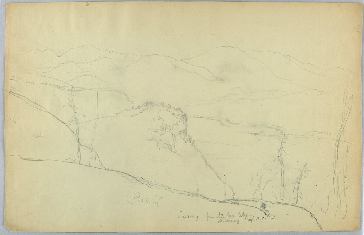 Saco Valley fra White Horse Ledge, North Conway av Daniel Huntington