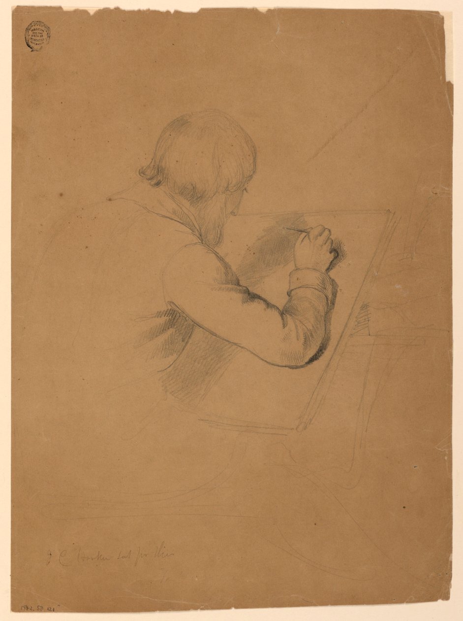 Studie for "Sykes fellesskap" av Daniel Huntington