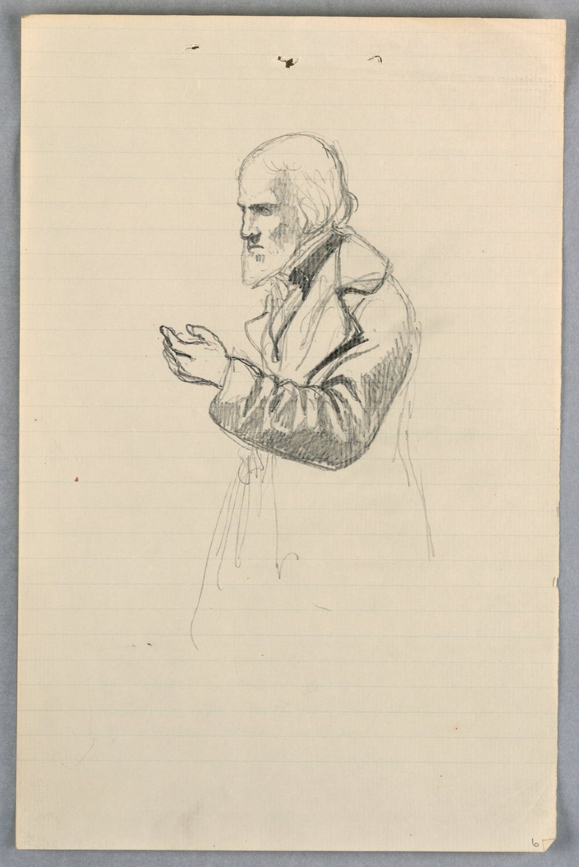 Studie for "Scientific Group" av Daniel Huntington