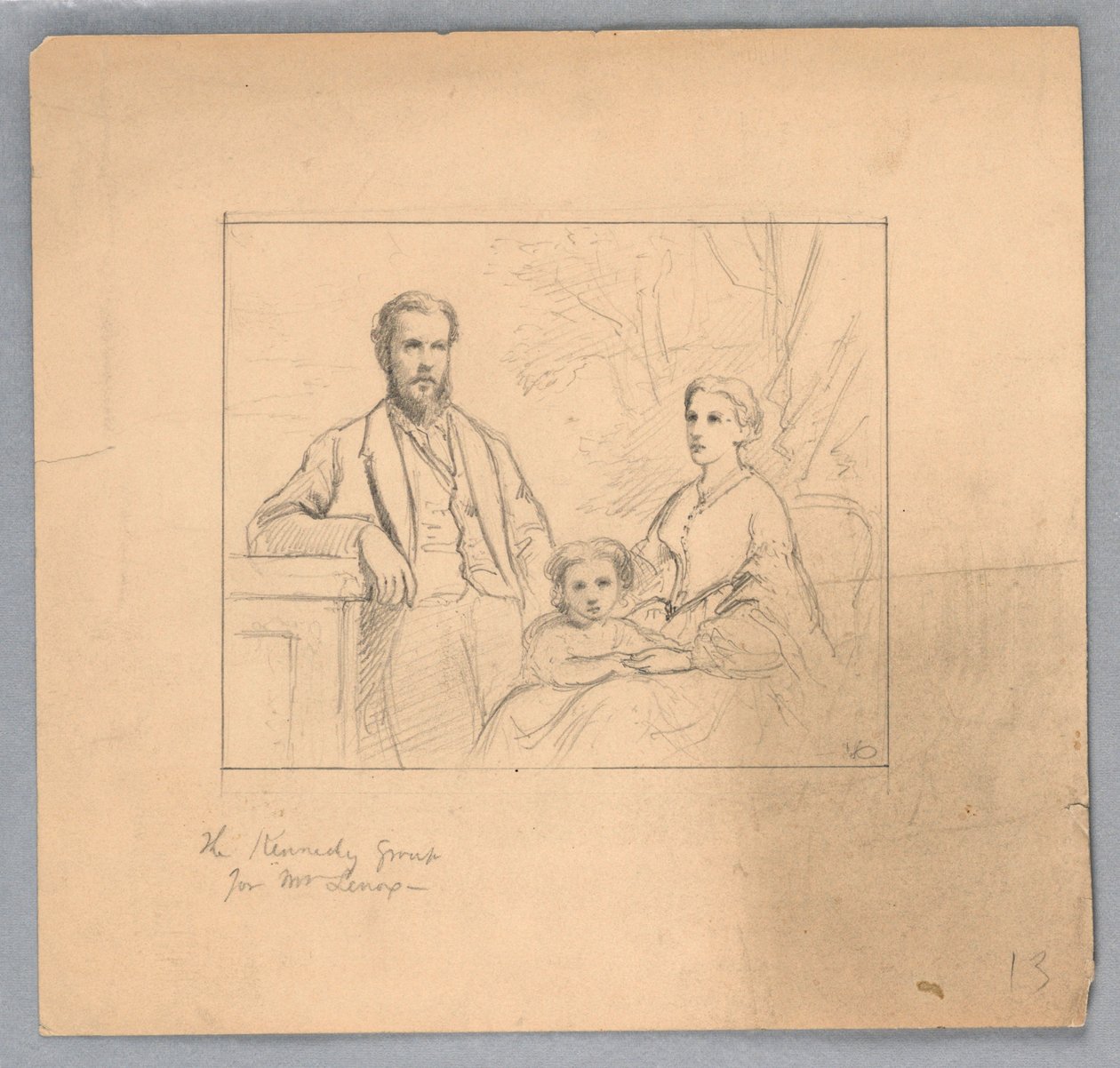 Studie for "Titian Showing av Daniel Huntington