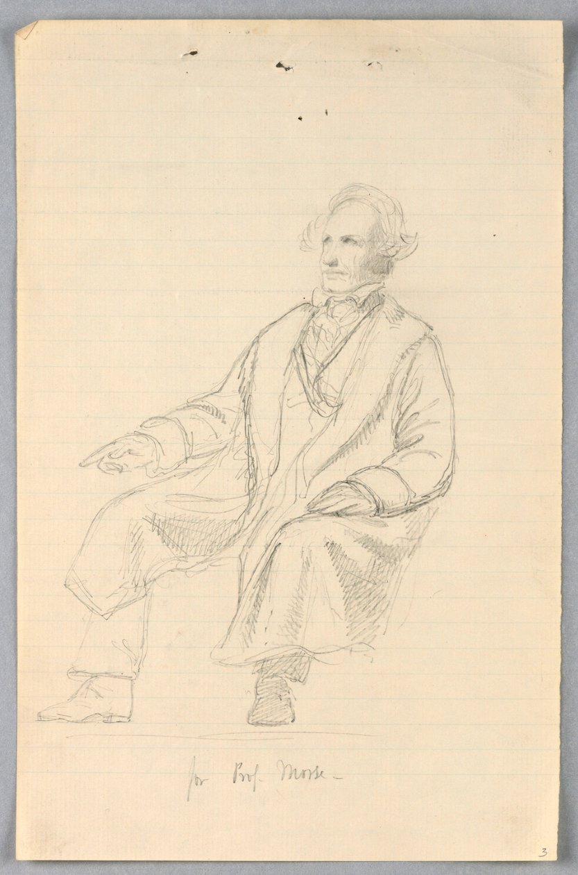 Studie av Samuel FB Morse for "Scientific Group" av Daniel Huntington