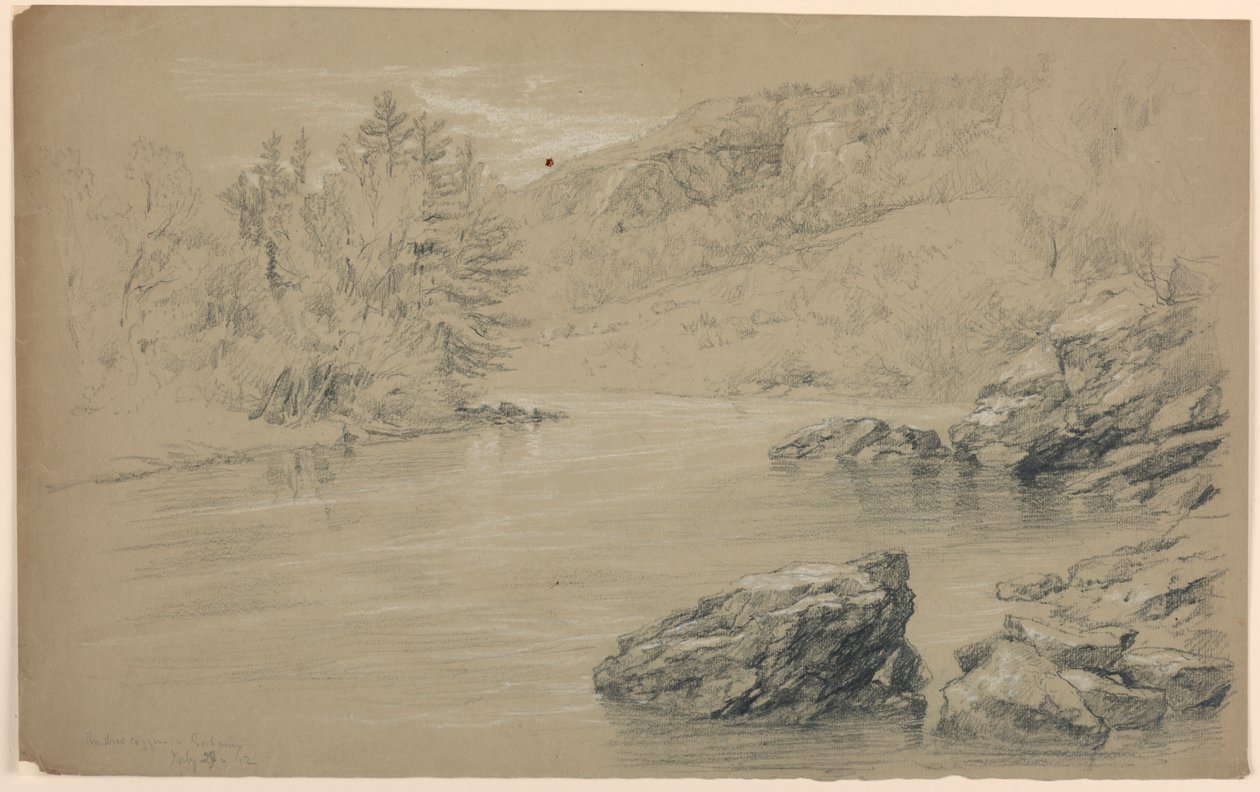 Androscoggin-elven ved Gorham, New Hampshire av Daniel Huntington