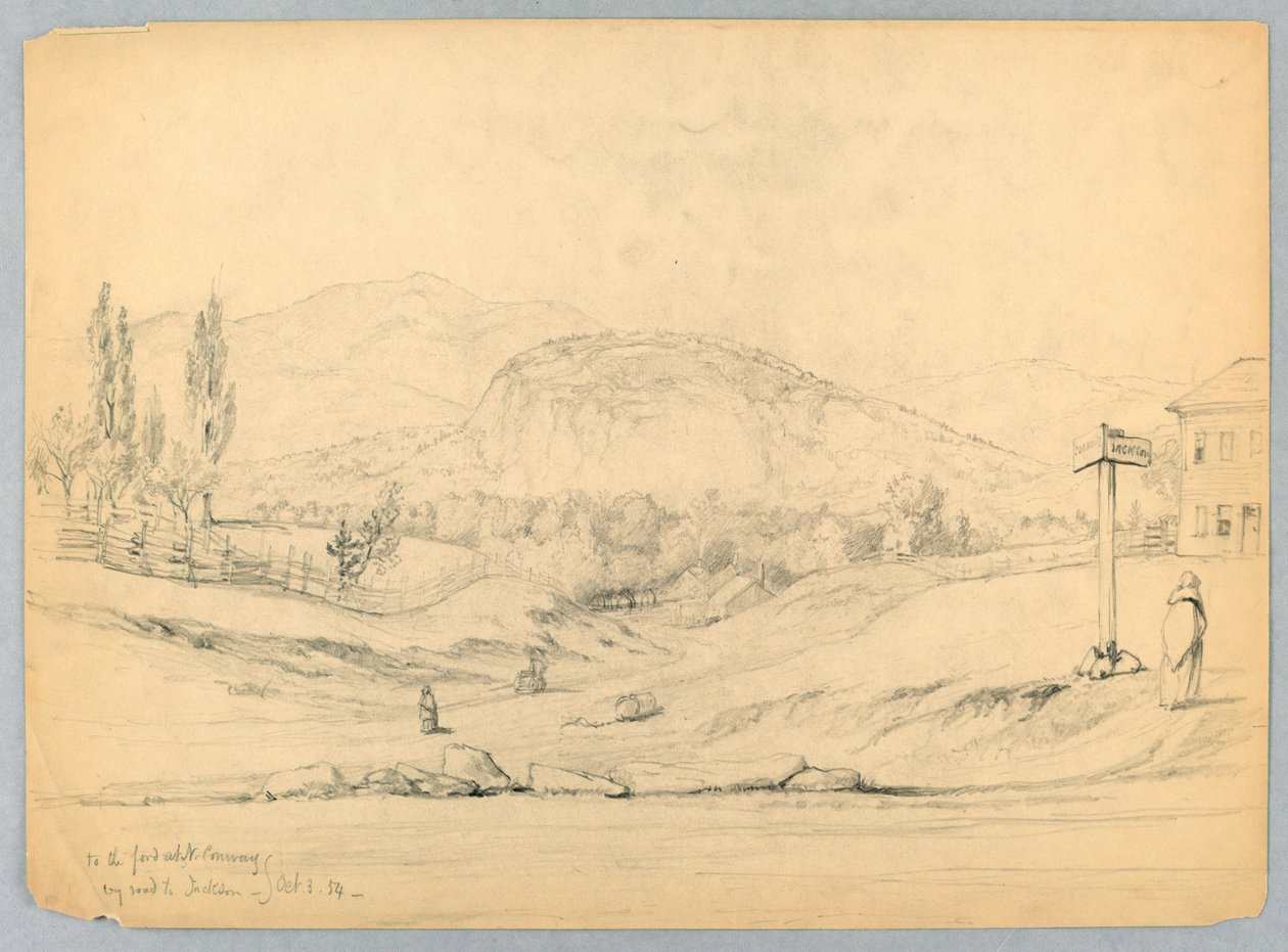Til Ford ved North Conway, ved veien til Jackson, New Hampshire av Daniel Huntington
