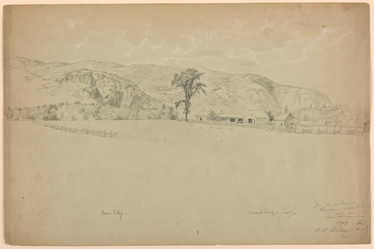 Utsikt fra Thompson's Hotel, North Conway, New Hampshire av Daniel Huntington