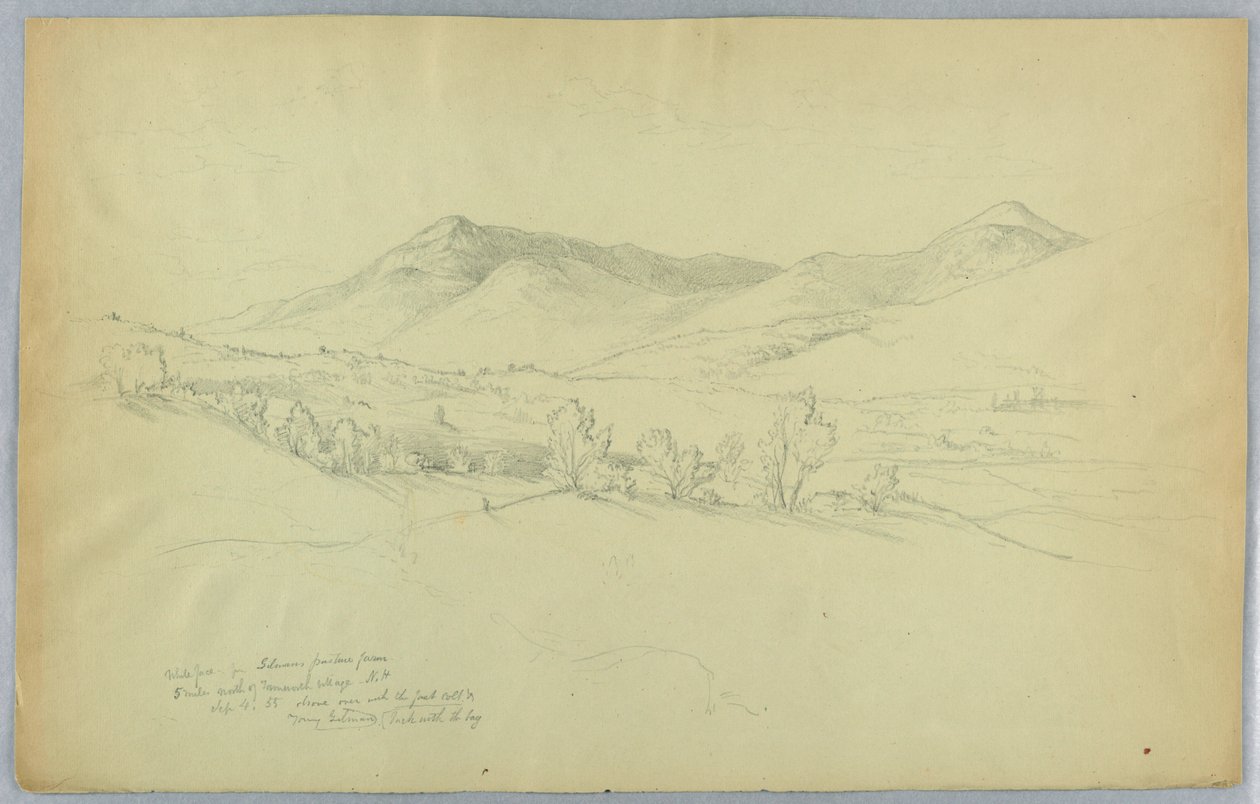 Whiteface Mountain, nord for Tamworth Village, New Hampshire av Daniel Huntington