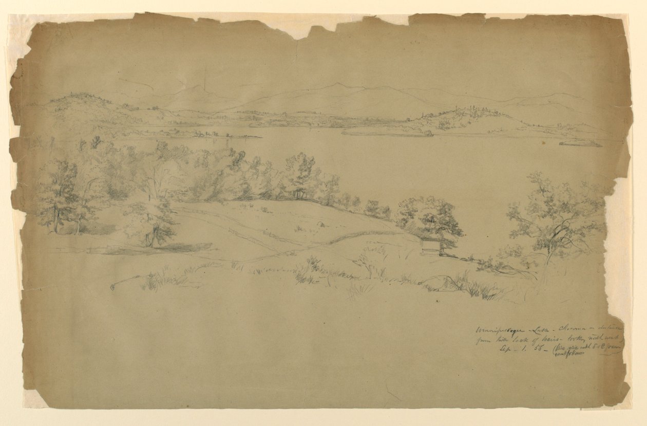 Winnipesaukee Lake, Chocorua i avstand av Daniel Huntington