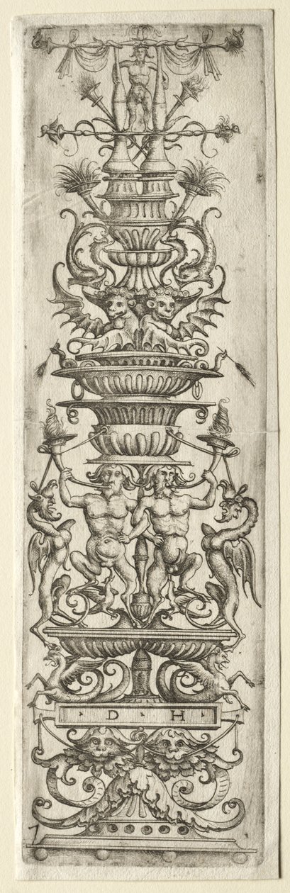 Ornamentfilet med Candelabre-Ornament av Daniel I Hopfer