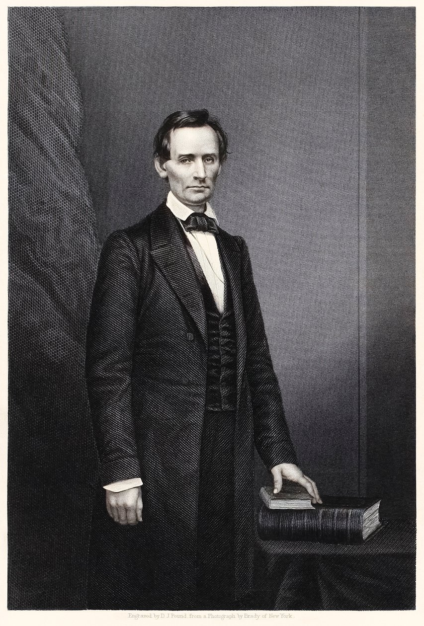 Abraham Lincoln: USAs 16. president (gravering) av Daniel John. Pound