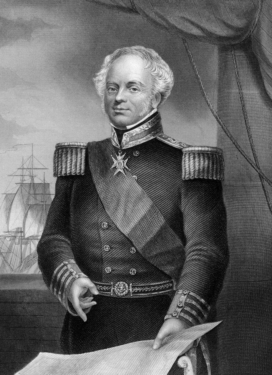 Admiral Thomas Dundas d1841, britisk sjøoffiser under Napoleonskrigene, 1857. av Daniel John Pound