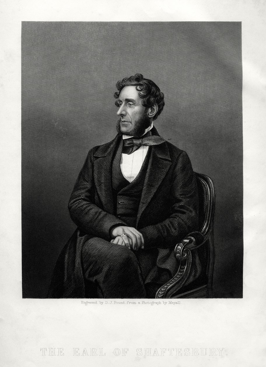 Anthony Ashley Cooper, 7. jarl av Shaftesbury, engelsk filantrop, c1880. av Daniel John Pound