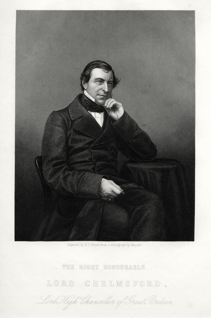 Frederic Thesiger, 1st Baron Chelmsford, engelsk jurist og politiker, c1880. av Daniel John Pound