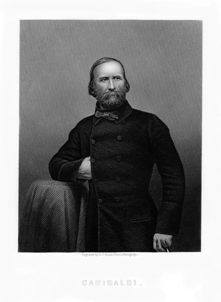 Giuseppe Garibaldi, italiensk patriot, 1800-tallet av Daniel John Pound