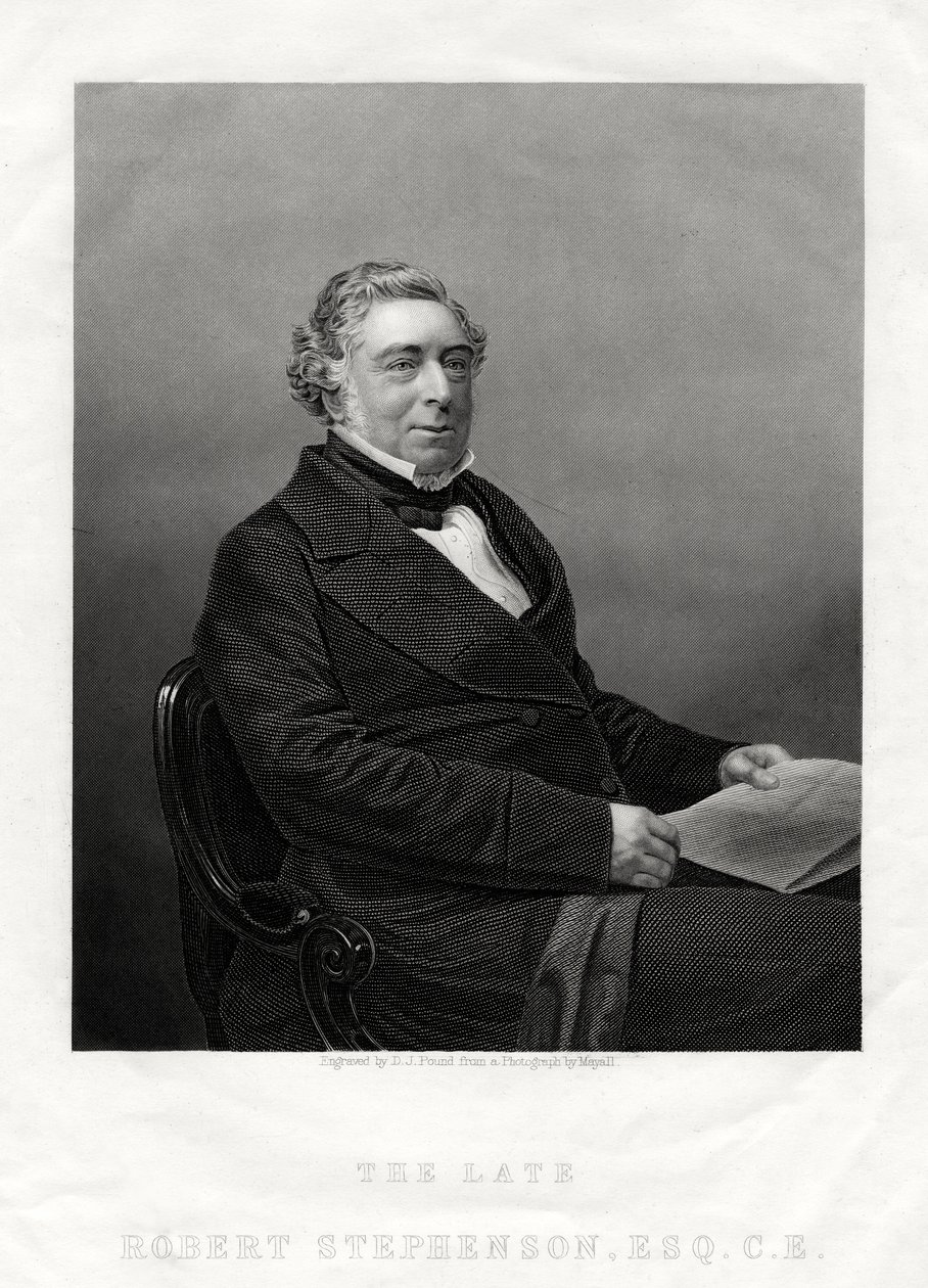 Robert Stephenson, engelsk sivilingeniør, 1880 av Daniel John Pound