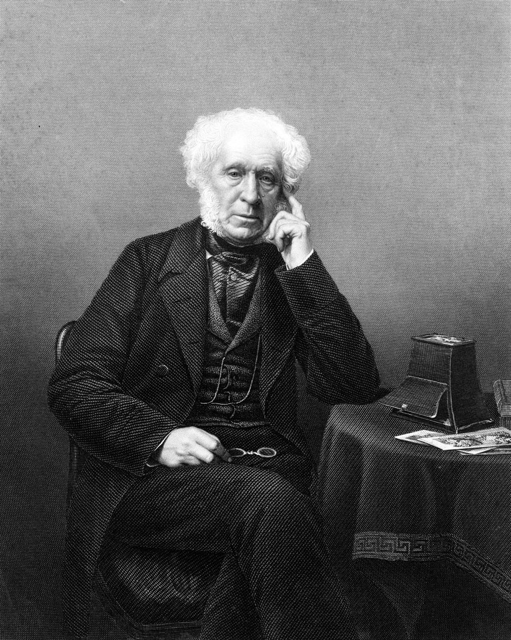 Sir David Brewster , skotsk vitenskapsmann, oppfinner og forfatter fra 1800-tallet. av Daniel John Pound