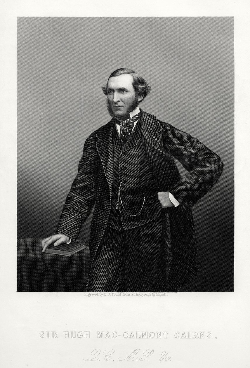 Sir Hugh Mac-Calmont Cairns , britisk statsmann, c1880 av Daniel John Pound