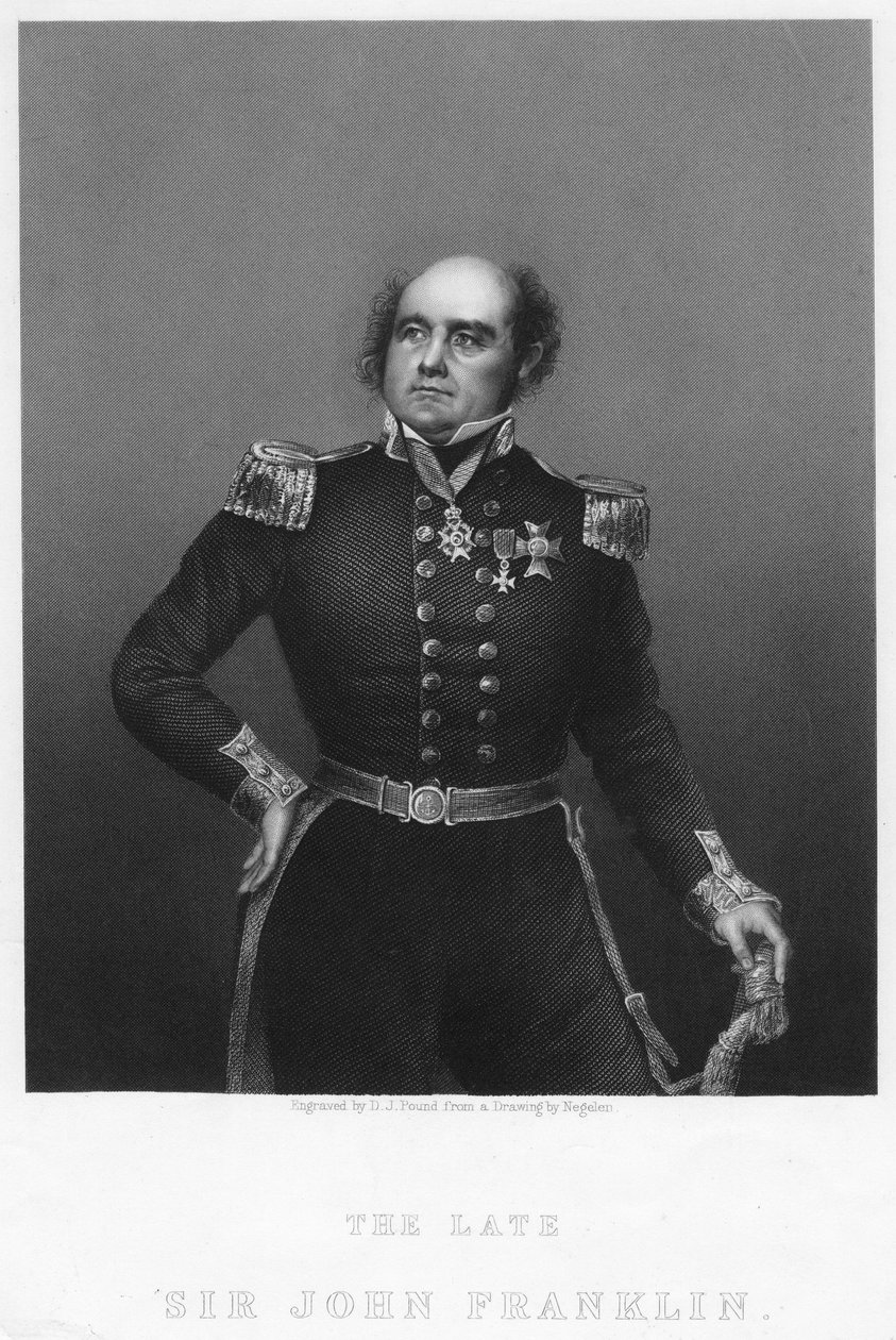 Sir John Franklin, ca 1860-tallet. av Daniel John Pound