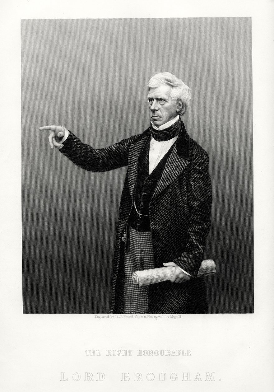 The Right Honorable Henry Brougham, Lord High Chancellor of Great Britain, c1880 av Daniel John Pound