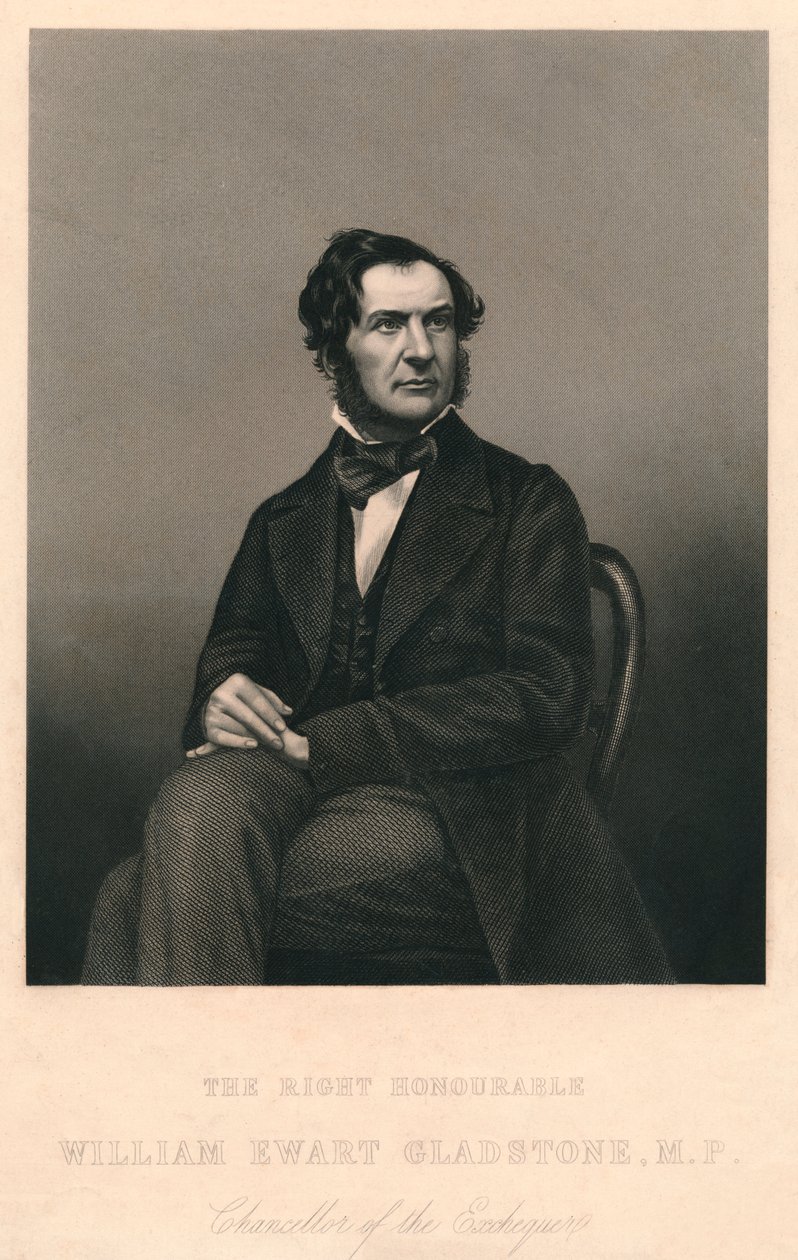 The Right Honourable William Ewart Gladstone, M.P., 1859. av Daniel John Pound