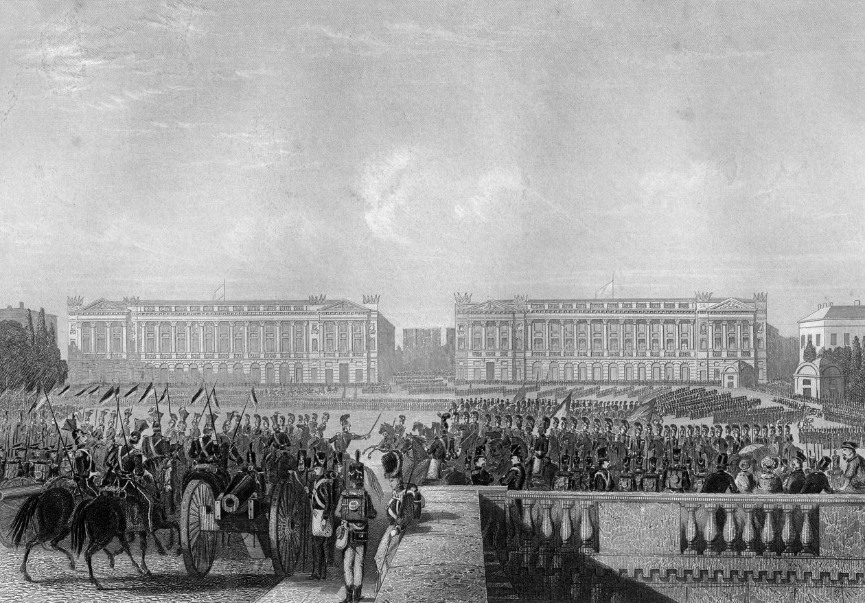 De alliertes inntreden intp Paris, 1815 c1857 av Daniel John Pound