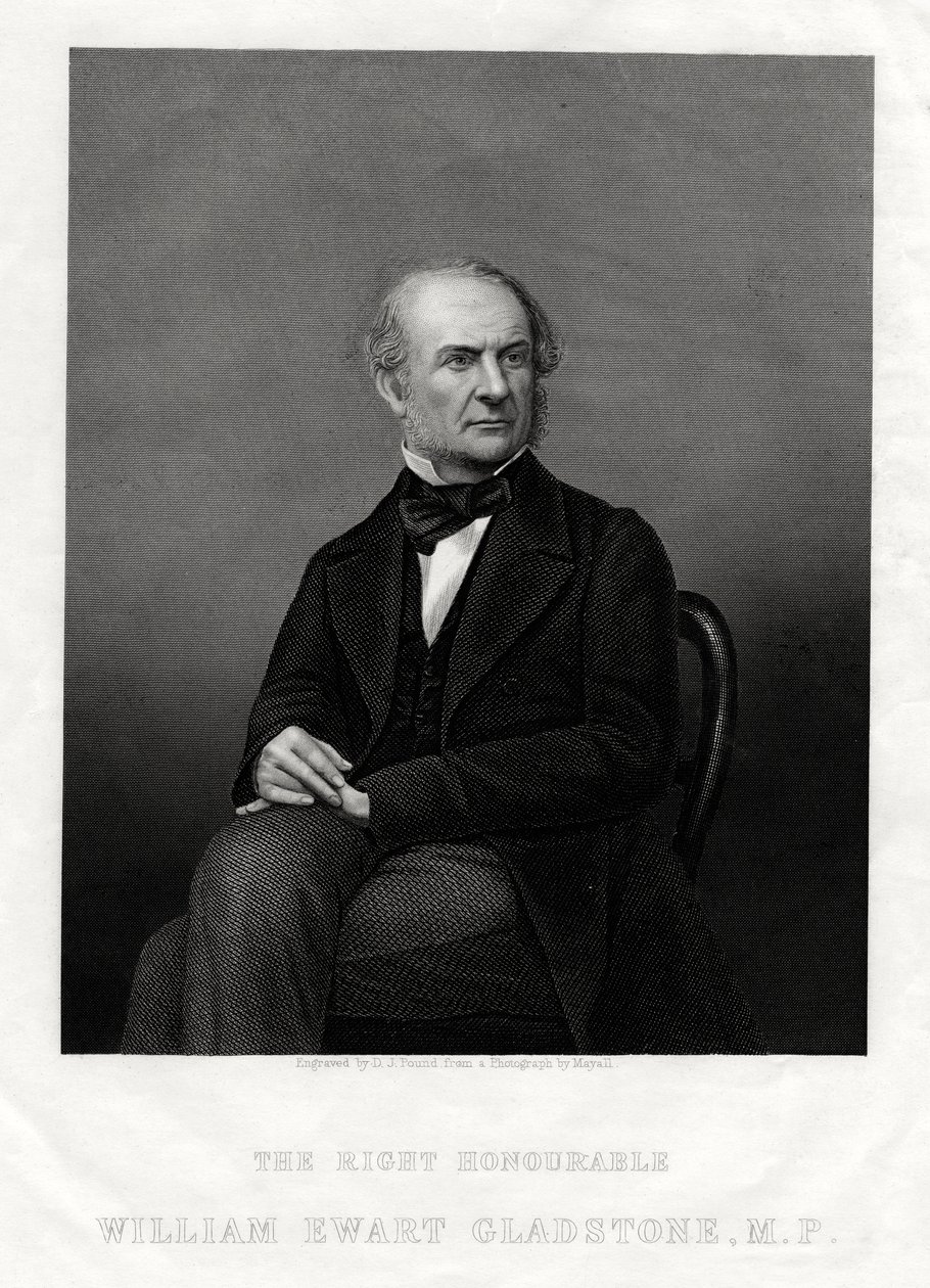 William Ewart Gladstone MP, britisk liberale statsminister, 1880. av Daniel John Pound