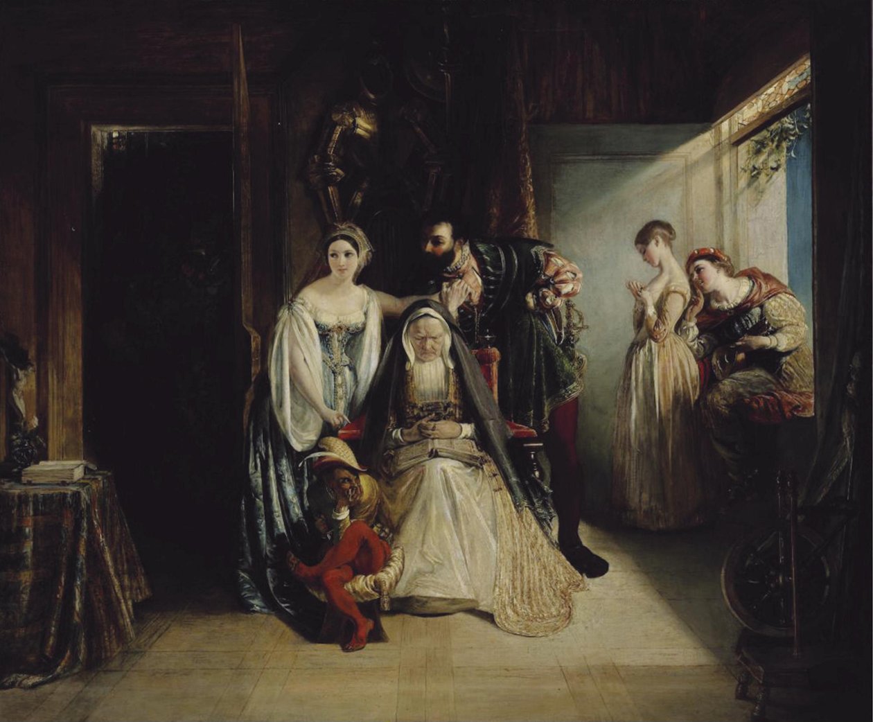 Francis I og Diane de Poitiers av Daniel Maclise