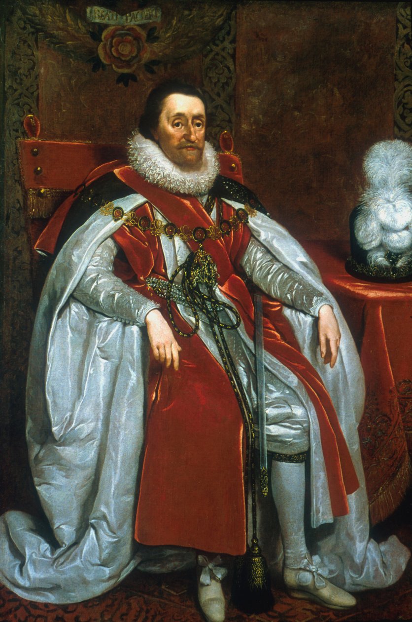 James I, konge av England og Skottland, 1621 av Daniel Mytens