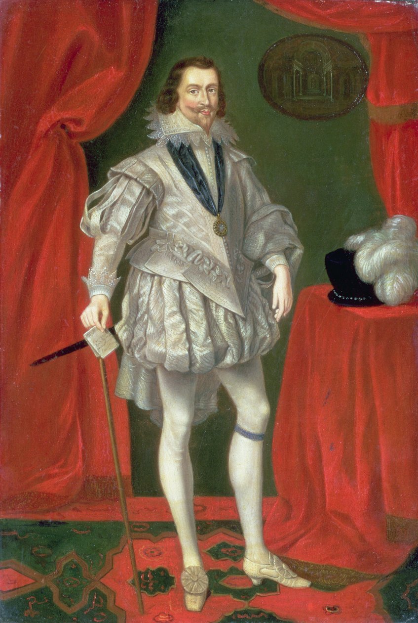 Portrett av George Villiers, 1. hertug av Buckingham av Daniel Mytens