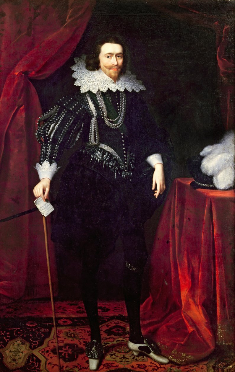 Portrett av George Villiers, 1. hertug av Buckingham av Daniel Mytens